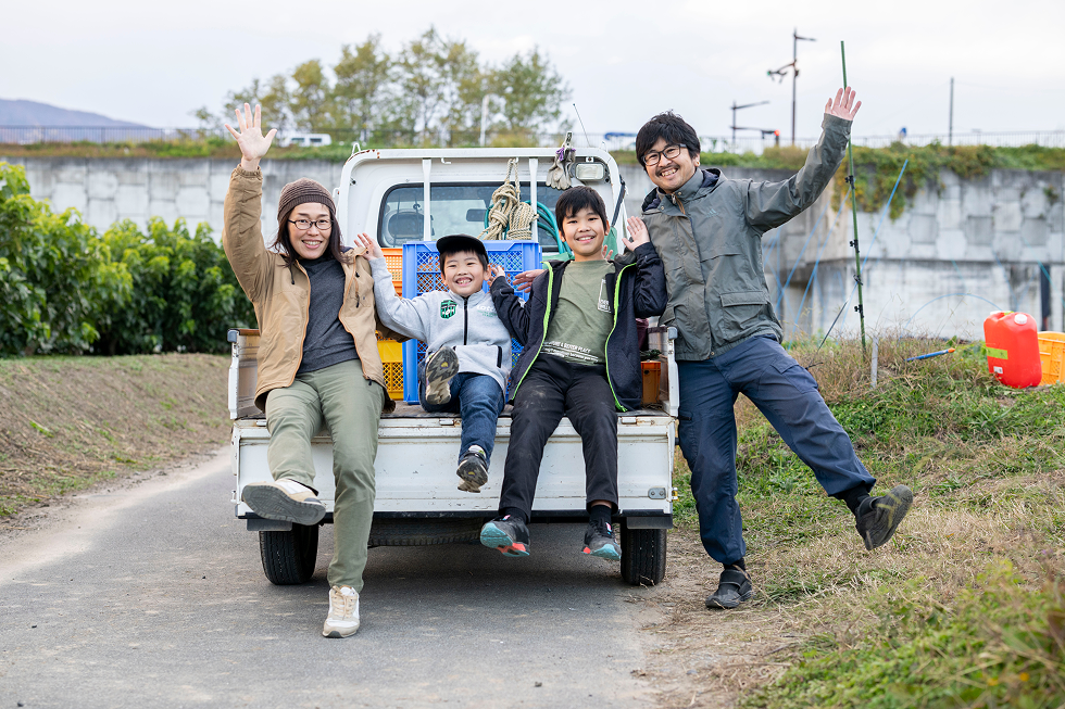 根津さん家族の写真